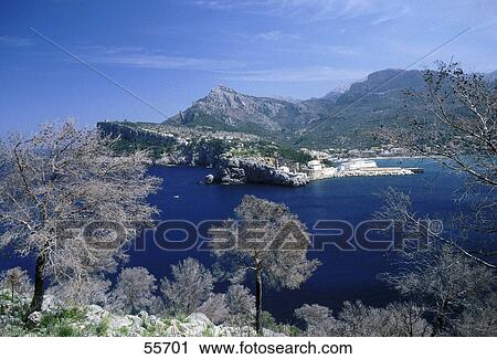 High angle view of lake, Soller, Palma, Majorca, Balearic Islands, Spain View Large Photo Image Stock Image - High angle view of lake, Soller, Palma, Majorca, Balearic Islands, Spain . Fotosearch