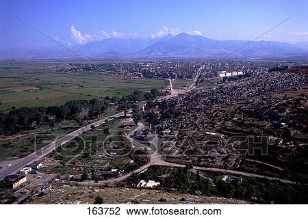 High angle view of road running through landscape, Albania View Large Photo Image Stock Image - High angle view of road running through landscape, Albania . Fotosearch