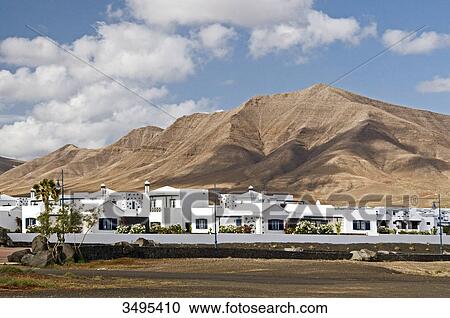 Holiday houses, Playa Blanca, Lanzarote, Canary Islands, Spain, Europe View Large Photo Image Stock Image - Holiday houses, Playa Blanca, Lanzarote, Canary Islands, Spain, Europe . Fotosearch