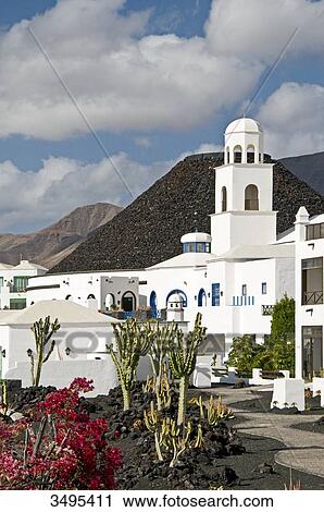 Hotel Gran Melia Volcan, Playa Blanca, Lanzarote, Canary Islands, Spain, Europe View Large Photo Image Stock Image - Hotel Gran Melia Volcan, Playa Blanca, Lanzarote, Canary Islands, Spain, Europe . Fotosearch