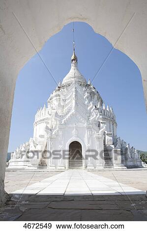 Hsinbyume Pagoda, Mingun, Myanmar View Large Photo Image Stock Photo - Hsinbyume Pagoda, Mingun, Myanmar . Fotosearch