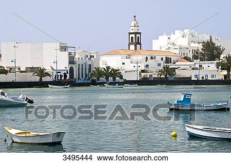 Iglesia de San Gines, Arrecife, Lanzarote, Canary Islands, Spain, Europe View Large Photo Image Picture - Iglesia de San Gines, Arrecife, Lanzarote, Canary Islands, Spain, Europe . Fotosearch