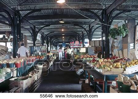 Stock Photograph - Interiors of market, Old French Market, New Orleans, Louisiana, USA . Fotosearch