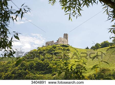 Landshut Castle in Bernkastel-Kues, Rhineland-Palatinate, Germany, low angle view View Large Photo Image Stock Image - Landshut Castle in Bernkastel-Kues, Rhineland-Palatinate, Germany, low angle view . Fotosearch