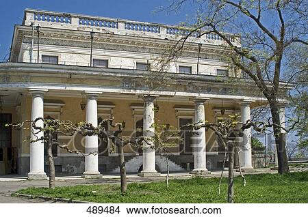 Picture - Lawn in front of castle, Odessa, Odessa Oblast, Ukraine . Fotosearch