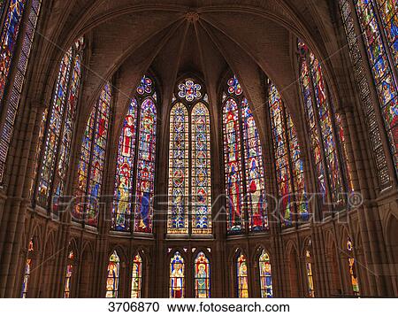 Stock Image - León Cathedral, Spain . Fotosearch