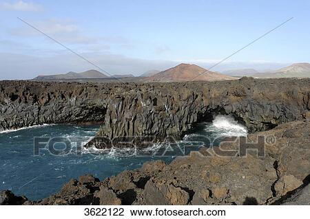 Los Hervideros, Lanzarote, Canary Islands, Spain, Europe View Large Photo Image Stock Image - Los Hervideros, Lanzarote, Canary Islands, Spain, Europe . Fotosearch
