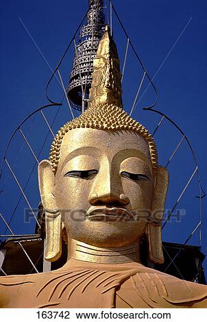 Low angle view of Buddha statue, Golden Temple, Wat Phra Kaeo, Bangkok, Thailand View Large Photo Image Stock Image - Low angle view of Buddha statue, Golden Temple, Wat Phra Kaeo, Bangkok, Thailand . Fotosearch