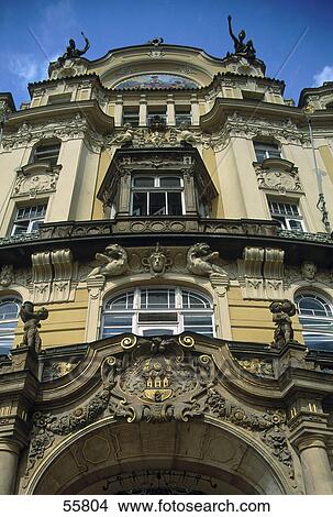 Picture - Low angle view of building, Old Town Square, Old Town, Prague, Czech Republic . Fotosearch