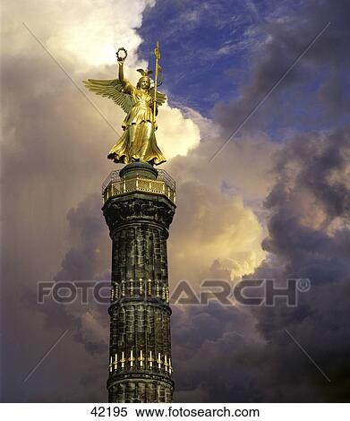 Low angle view of column, Victory Column, Berlin, Germany View Large Photo Image Stock Photography - Low angle view of column, Victory Column, Berlin, Germany . Fotosearch