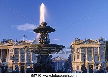 Low angle view of fountain in front of palace, Place de la Concorde, Paris, France View Large Photo Image Stock Image - Low angle view of fountain in front of palace, Place de la Concorde, Paris, France . Fotosearch