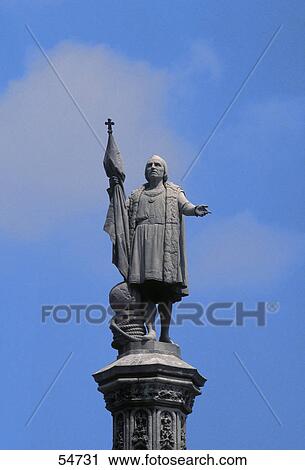 Low angle view of monument, Christopher Columbus Monument, Madrid, Spain View Large Photo Image Stock Image - Low angle view of monument, Christopher Columbus Monument, Madrid, Spain . Fotosearch