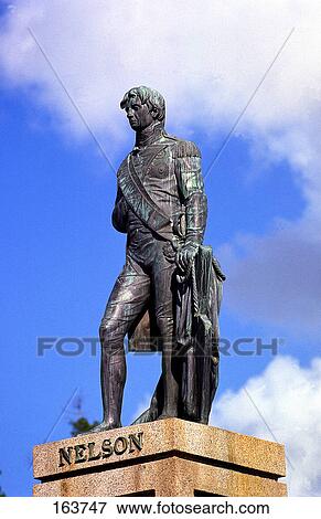 Low angle view of Nelson Barbados statue View Large Photo Image Stock Photo - Low angle view of Nelson Barbados statue . Fotosearch