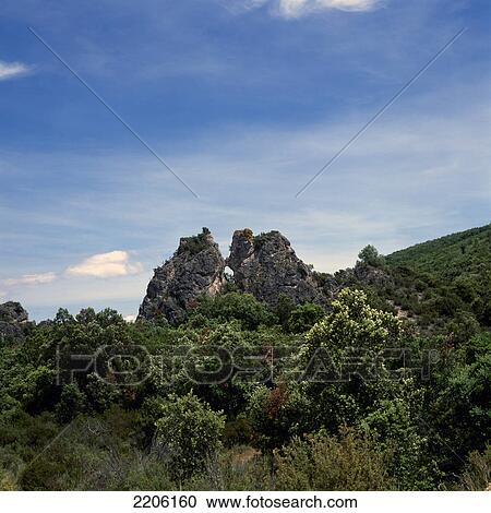Low angle view of rock formations, Circus Moureze, Salagou lake, Herault, Languedoc-Roussillon, France View Large Photo Image Stock Image - Low angle view of rock formations, Circus Moureze, Salagou lake, Herault, Languedoc-Roussillon, France . Fotosearch