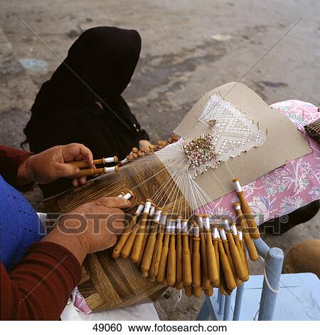 Mid section view of person's hand making lace, Camarinas, Galicia, Spain View Large Photo Image Stock Image - Mid section view of person's hand making lace, Camarinas, Galicia, Spain . Fotosearch