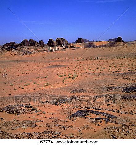 Monuments in desert, Monument Necropolis Meroe pyramids, Sahara Desert, Sudan View Large Photo Image Picture - Monuments in desert, Monument Necropolis Meroe pyramids, Sahara Desert, Sudan . Fotosearch