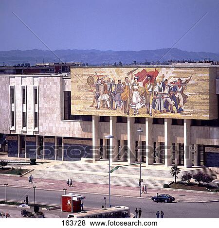 Museum along road, National History Museum, Tirana, Albania View Large Photo Image Stock Photo - Museum along road, National History Museum, Tirana, Albania . Fotosearch