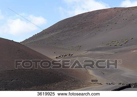 Stock Photography - National Park Timanfaya, Lanzarote, Canary Islands, Spain, Europe . Fotosearch