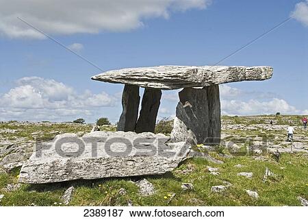 Stock Photo - Neolithic stone on landscape . Fotosearch