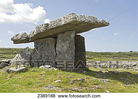 Stock Photo - Neolithic stone on landscape . Fotosearch