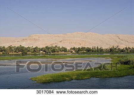 Nile landscape, Egypt View Large Photo Image Picture - Nile landscape, Egypt . Fotosearch