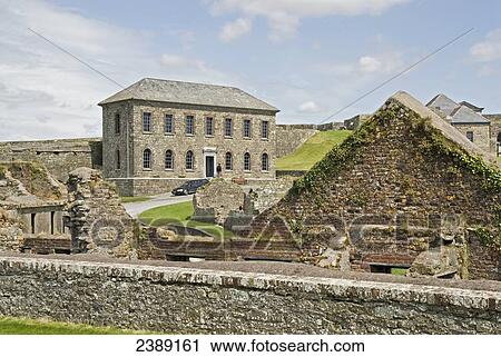 Old ruins of fort, Charles Fort, Kinsale, Cork County, Munster, Ireland View Large Photo Image Stock Image - Old ruins of fort, Charles Fort, Kinsale, Cork County, Munster, Ireland . Fotosearch