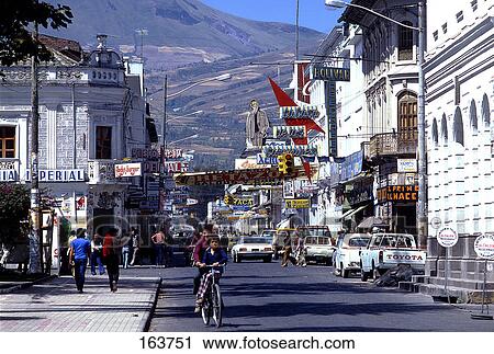 People on street in city, Ibarra, Ecuador View Large Photo Image Stock Image - People on street in city, Ibarra, Ecuador . Fotosearch