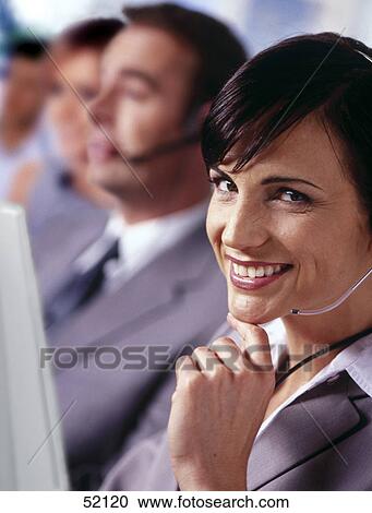 People using headset View Large Photo Image Stock Image - People using headset . Fotosearch