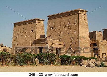 Philae Temple, Agilkia, Egypt View Large Photo Image Stock Image - Philae Temple, Agilkia, Egypt . Fotosearch