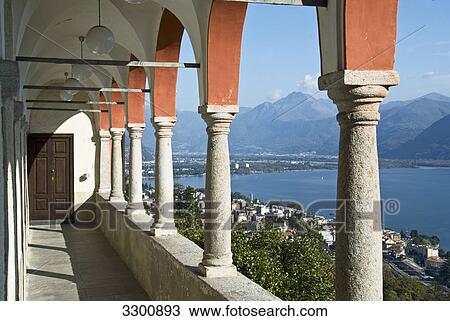 Pilgrimage church Madonna del Sasso and Lago Maggiore, Locarno, Ticino, Switzerland View Large Photo Image Stock Image - Pilgrimage church Madonna del Sasso and Lago Maggiore, Locarno, Ticino, Switzerland . Fotosearch