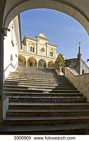 Pilgrimage church Madonna del Sasso, Locarno, Ticino, Switzerland View Large Photo Image Stock Photography - Pilgrimage church Madonna del Sasso, Locarno, Ticino, Switzerland . Fotosearch