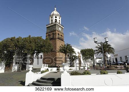 Plaza de la Constitution and Nuestra Senora de Guadalupe, Teguise, Lanzarote, Canary Islands, Spain, Europe View Large Photo Image Stock Photo - Plaza de la Constitution and Nuestra Senora de Guadalupe, Teguise, Lanzarote, Canary Islands, Spain, Europe . Fotosearch