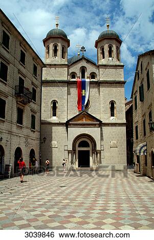 Portal and forecourt of the St. Nicholas Church in Kotor, Monte View Large Photo Image Stock Photograph - Portal and forecourt of the St. Nicholas Church in Kotor, Monte . Fotosearch