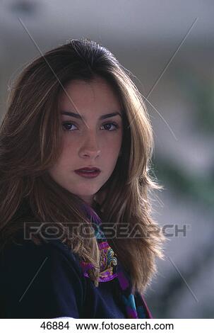Portrait of young woman View Large Photo Image Picture - Portrait of young woman . Fotosearch