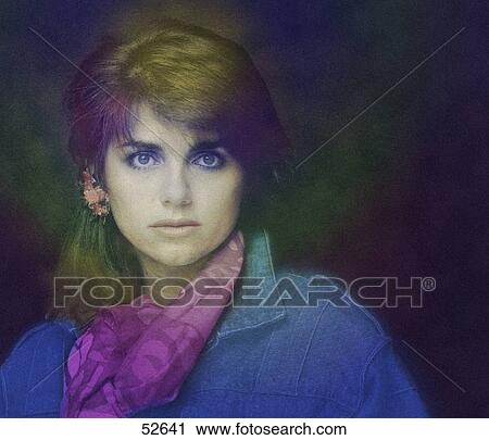 Portrait of young woman  View Large Photo Image Stock Image - Portrait of young woman . Fotosearch