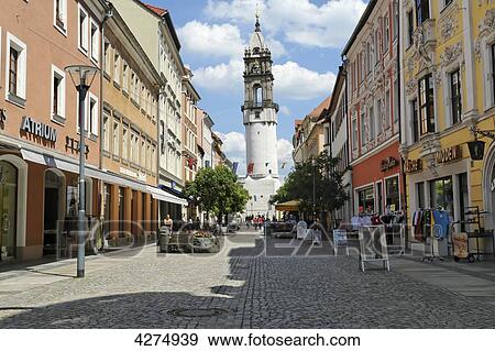 Reichenstrasse and Reichenturm, Bautzen, Germany, Europe View Large Photo Image Stock Photo - Reichenstrasse and Reichenturm, Bautzen, Germany, Europe . Fotosearch