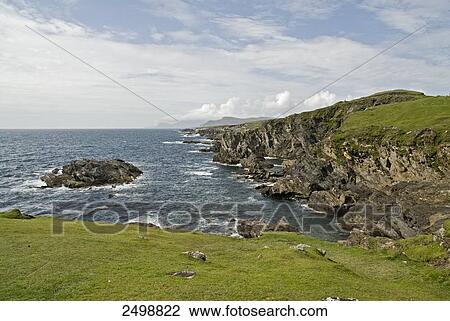 Rock formations at coast, Dumha Eige, Achill Island, County Mayo, Connacht, Republic of Ireland View Large Photo Image Stock Image - Rock formations at coast, Dumha Eige, Achill Island, County Mayo, Connacht, Republic of Ireland . Fotosearch