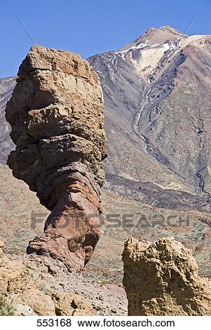 Rock formations on volcanic landscape, Roque Chinchado, Pico De Teide, El Teide National Park, Tenerife, Canary Islands, Spain View Large Photo Image Stock Photo - Rock formations on volcanic landscape, Roque Chinchado, Pico De Teide, El Teide National Park, Tenerife, Canary Islands, Spain . Fotosearch