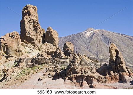 Rock formations on volcanic landscape, Pico De Teide, El Teide National Park, Tenerife, Canary Islands, Spain View Large Photo Image Stock Photo - Rock formations on volcanic landscape, Pico De Teide, El Teide National Park, Tenerife, Canary Islands, Spain . Fotosearch
