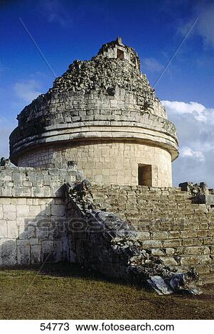 Ruins of building, El Caracol, Chichen Itza, Yucatan, Mexico View Large Photo Image Stock Image - Ruins of building, El Caracol, Chichen Itza, Yucatan, Mexico . Fotosearch