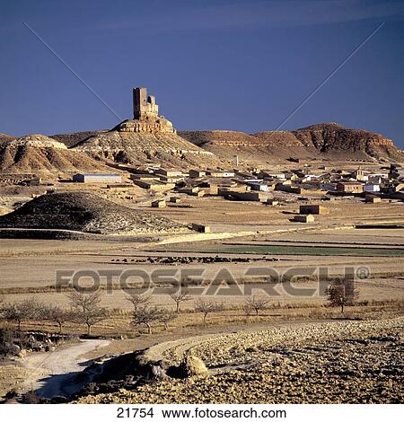 Picture - Ruins of castle, Montuenga De Soria, Castilla Y Leon, Spain . Fotosearch