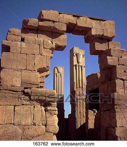 Ruins of temple, Luxor, Egypt View Large Photo Image Stock Image - Ruins of temple, Luxor, Egypt . Fotosearch
