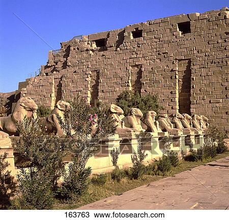 Ruins of temple, Sphinx Temple, Luxor, Egypt View Large Photo Image Stock Image - Ruins of temple, Sphinx Temple, Luxor, Egypt . Fotosearch