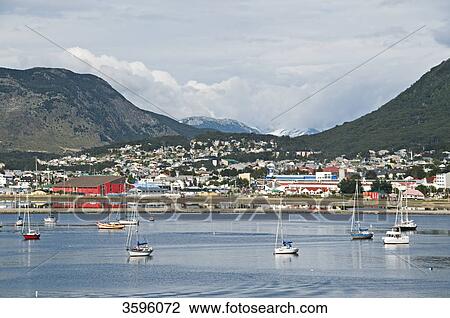 Sailing boats in front of Ushuaia, Tierra del Fuego, Argentina View Large Photo Image Stock Image - Sailing boats in front of Ushuaia, Tierra del Fuego, Argentina . Fotosearch