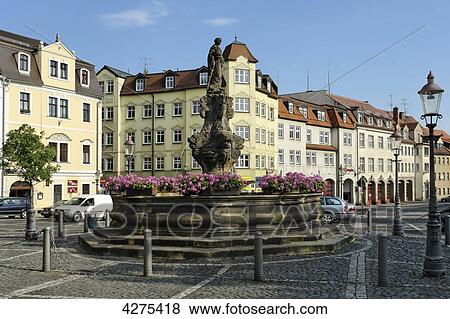Samariterinnenbrunnen, Zittau, Saxony, Germany, Europe View Large Photo Image Stock Photo - Samariterinnenbrunnen, Zittau, Saxony, Germany, Europe . Fotosearch