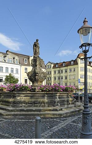 Stock Photo - Samariterinnenbrunnen, Zittau, Saxony, Germany, Europe . Fotosearch