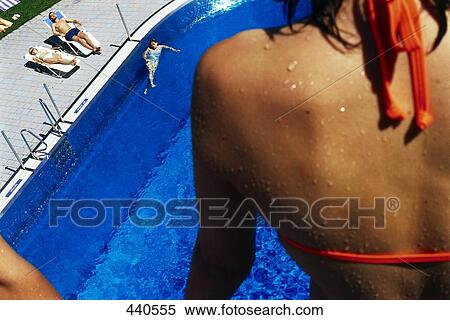 Stock Photography - Shoulder of a girl, rear view . Fotosearch