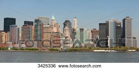 Stock Photograph - Skyline of Manhattan, New York City, USA . Fotosearch