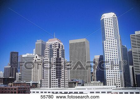 Skyscrapers in city, San Francisco, California, USA View Large Photo Image Stock Image - Skyscrapers in city, San Francisco, California, USA . Fotosearch