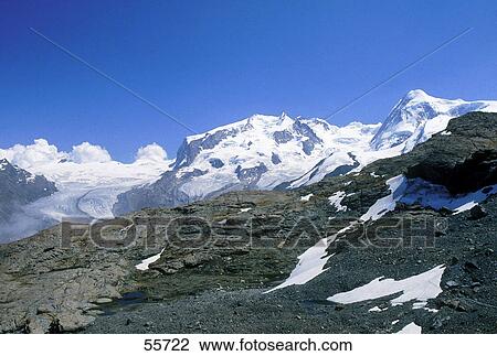 Snow covered mountain range, Monte Rosa, Switzerland View Large Photo Image Stock Image - Snow covered mountain range, Monte Rosa, Switzerland . Fotosearch